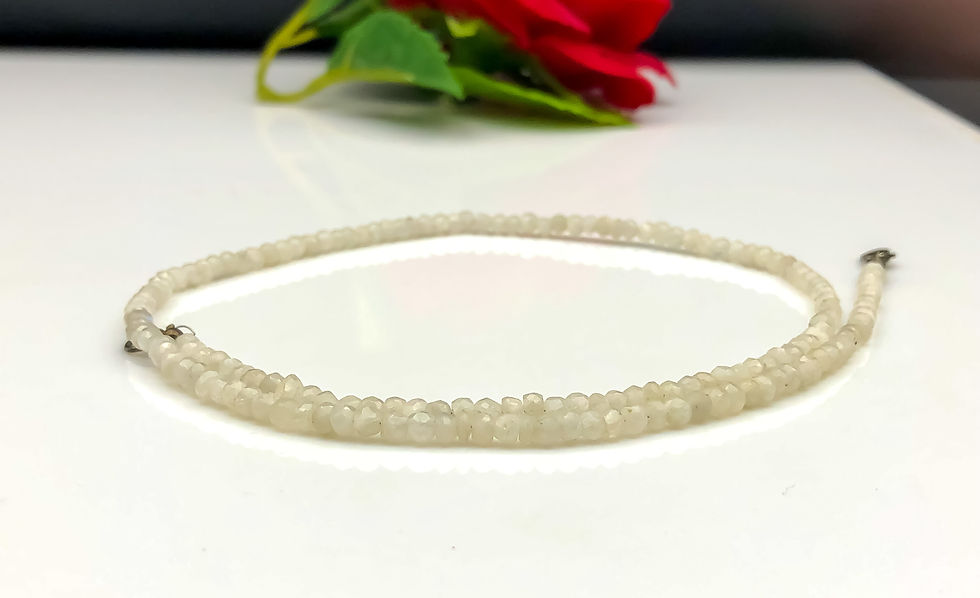 Thumbnail: Natural Moonstone Necklace exclusive Design by Rakapoi