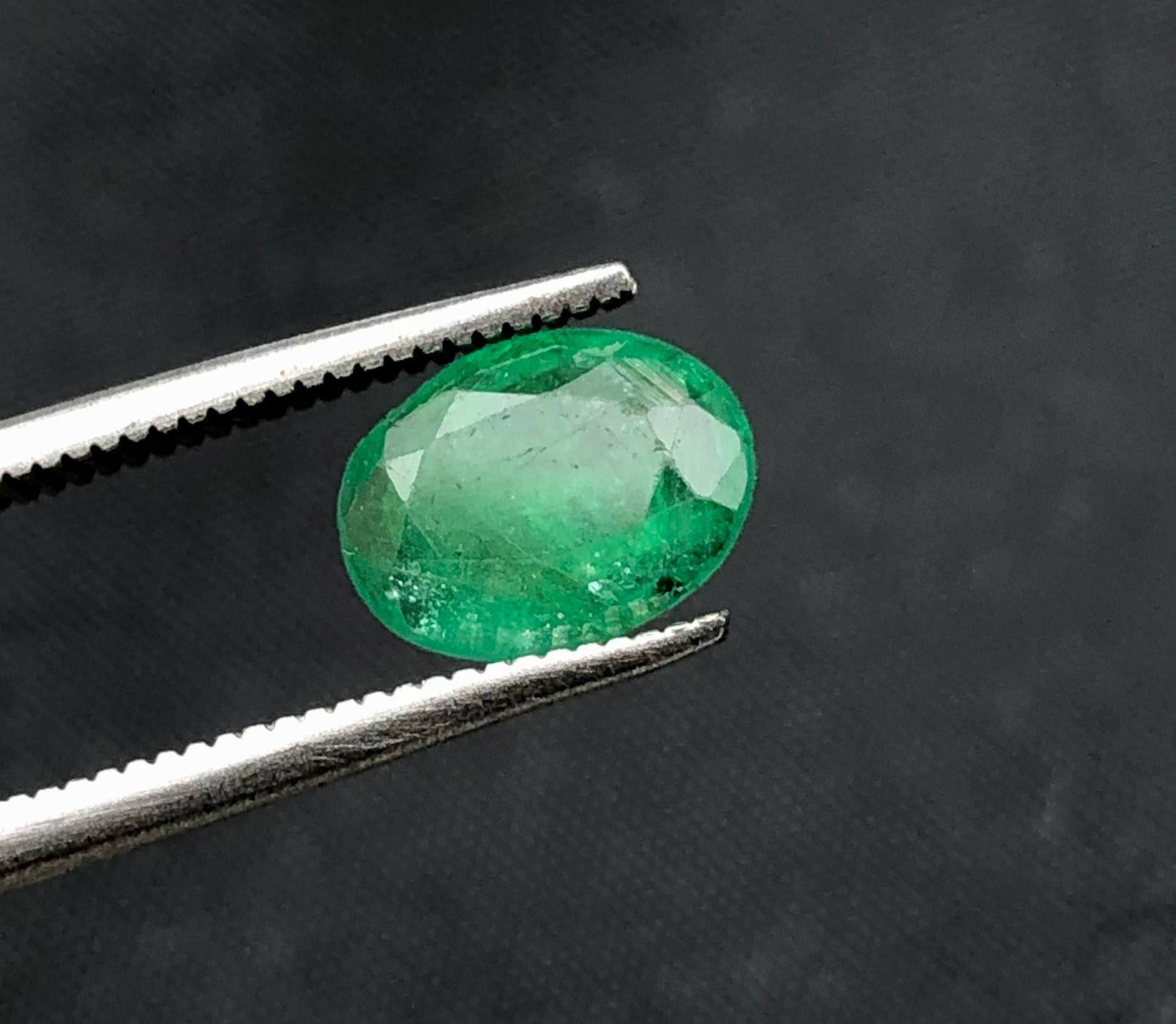 1.34 Carat Natural Emerald Zambian Faceted Gemstone