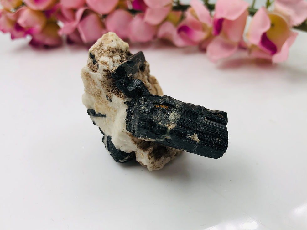 Thumbnail: Natural Black Tourmaline Afghanistan Specimen Minerals Collection
