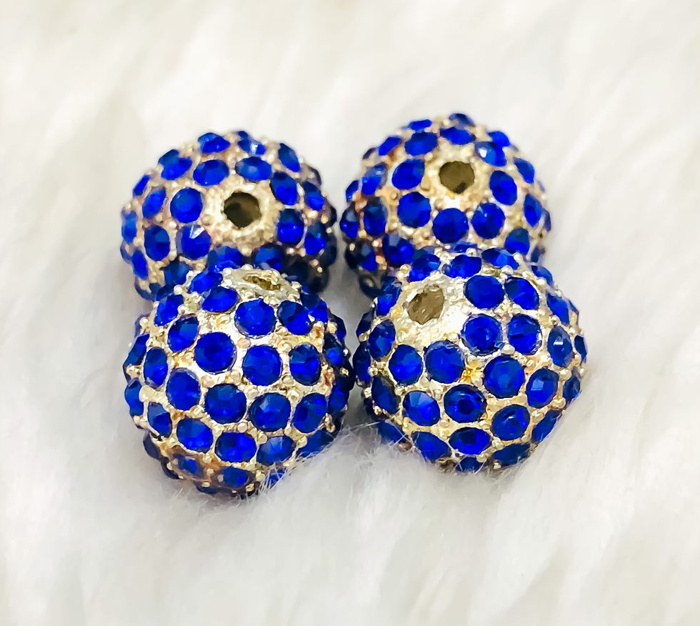 Thumbnail: Beautiful Handmade Brass With Natural Stone Spacer Beads DIY Accessories