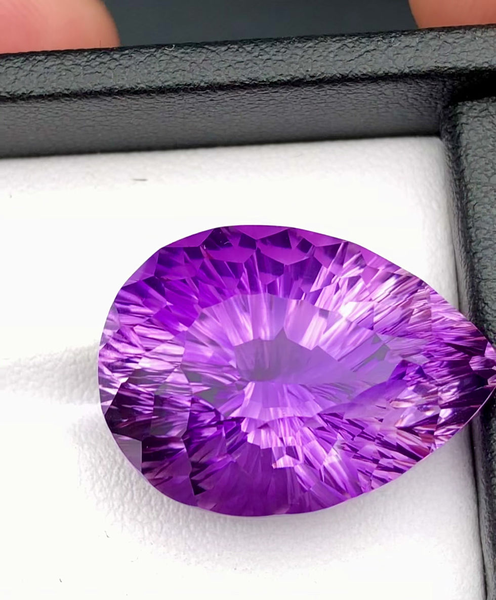 Thumbnail: 33.54 Carat Natural Amethyst Faceted Gemstone