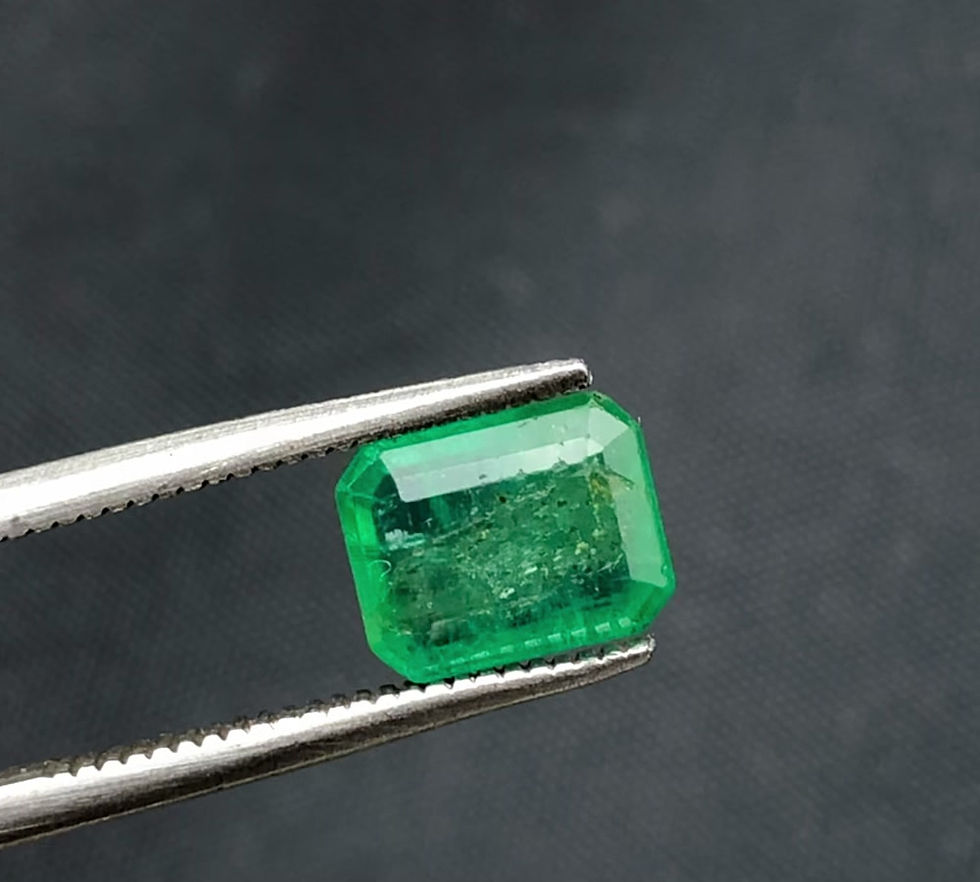 Thumbnail: 1.70 Carat Natural Emerald Zambian Faceted Gemstone