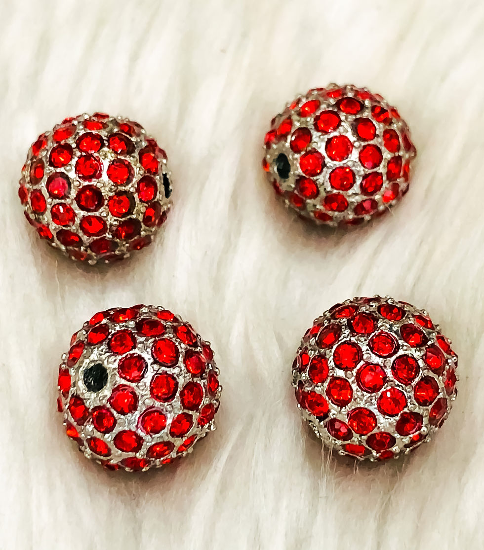 Thumbnail: Beautiful Handmade Brass With Natural Stone Spacer Beads DIY Accessories