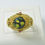 Thumbnail: Antique Old Gabri Gold Plated Ring Roman handmade Afghanistan