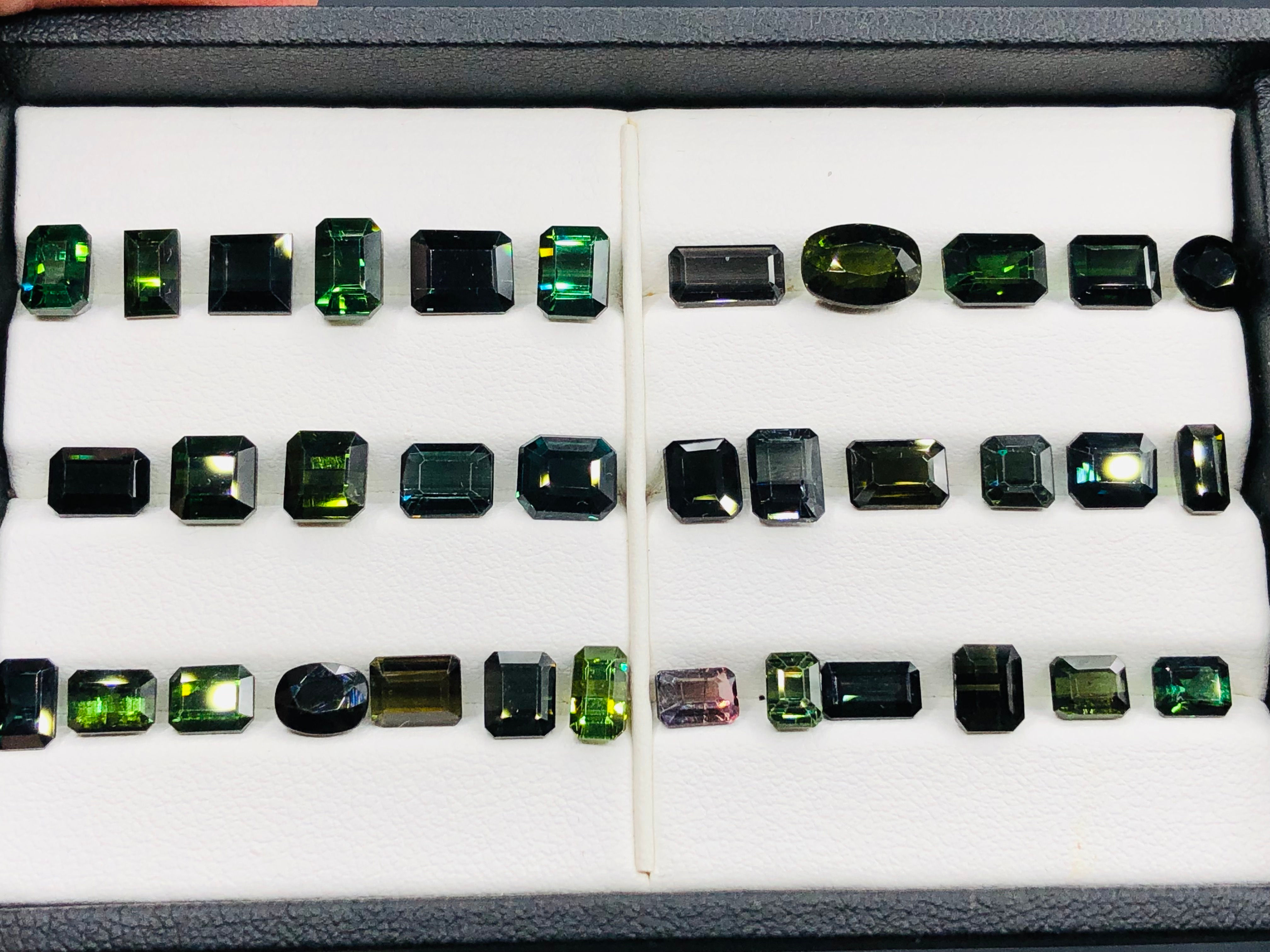 52.54 Crt Natural Blue Tourmaline Lot Faceted Gemstone