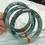 Thumbnail: Wholesale Supply Myanmar Floating Flowers Women's Bangle Jade Bracelet Jewelry