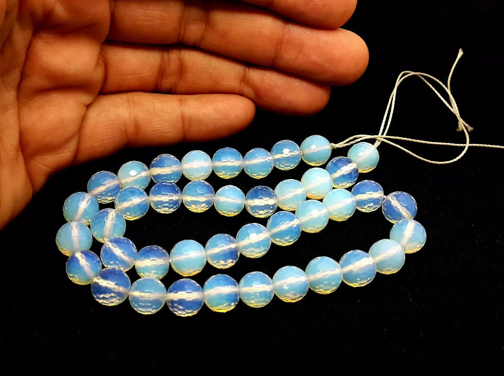 Thumbnail: Natural Milky Quartz Round Beads Strands Length 15inch