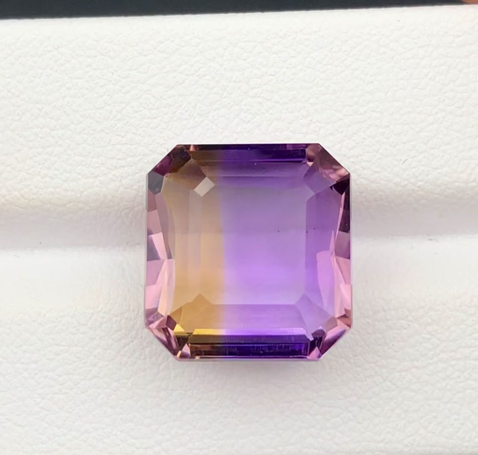 Thumbnail: 16.29  Carat Natural Ametrine Top Quality Faceted Gemstone