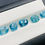 Thumbnail: 17.23 Crt Natural Blue Zircon Lot Faceted Gemstone