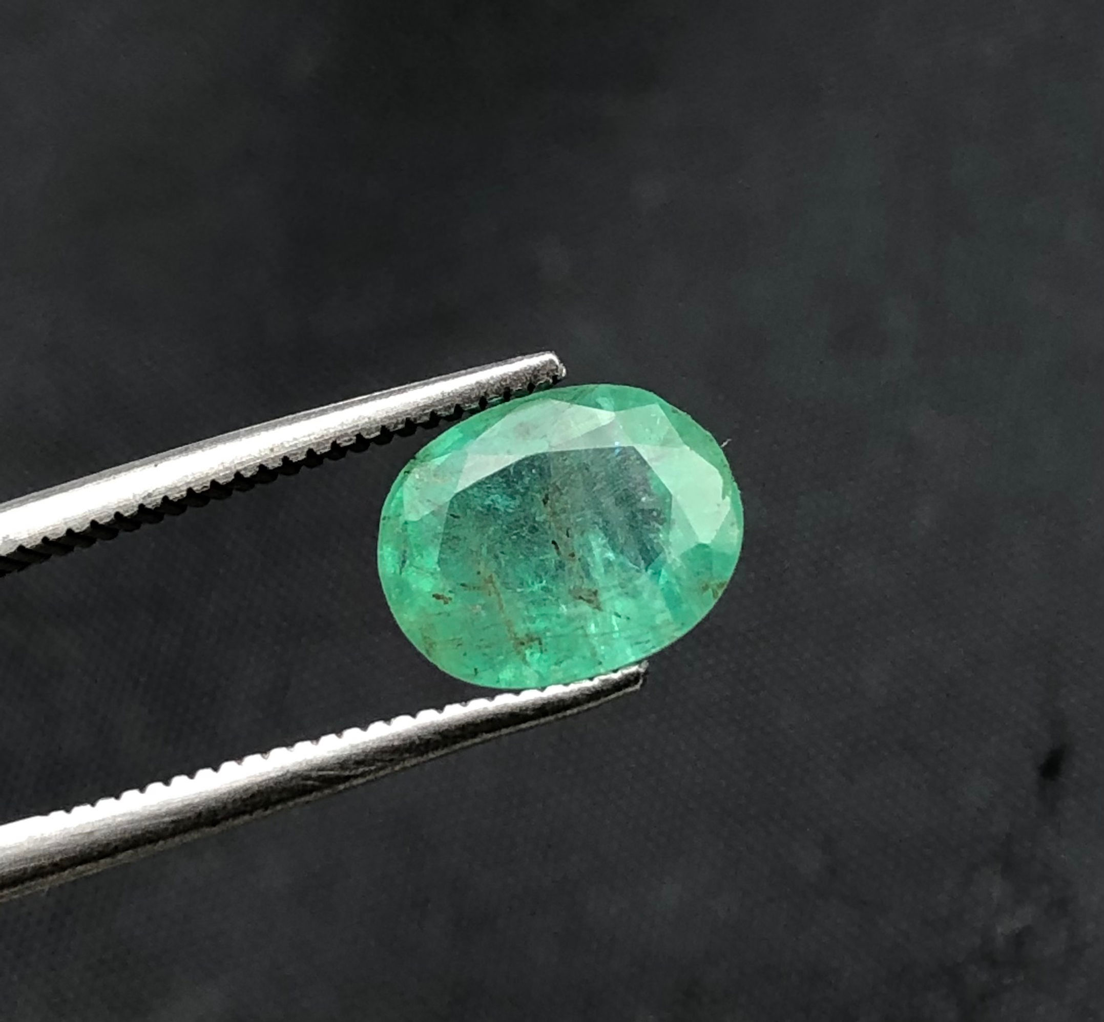 2.04 Carat Natural Emerald Zambian Faceted Gemstone