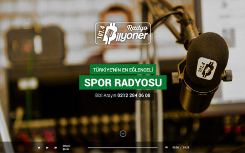 Online Sport Radio Landing Page UI