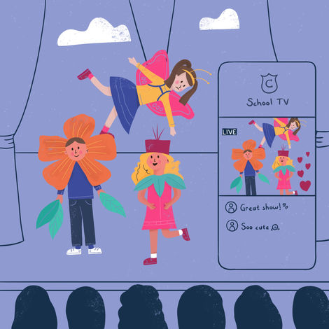 Classlist app illustrations set