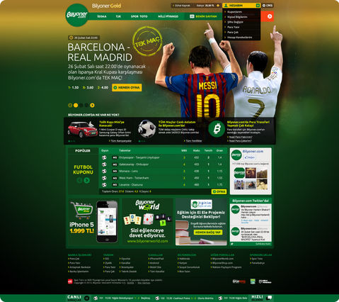 Online betting web design