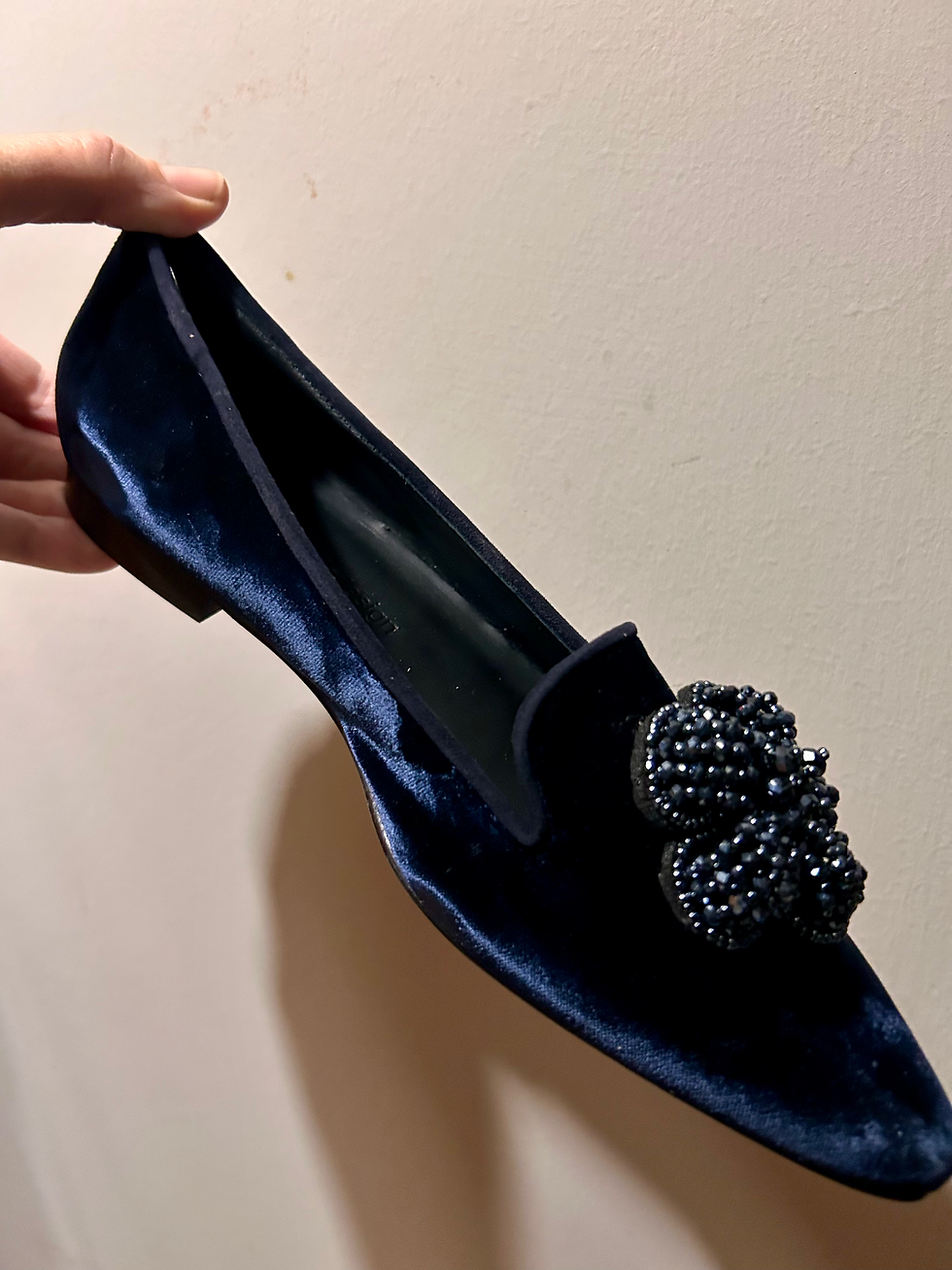 Miniatura: Mocassini blu notte fiore SALDO