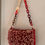 Miniatura: Borsa bordeaux ricami frange 