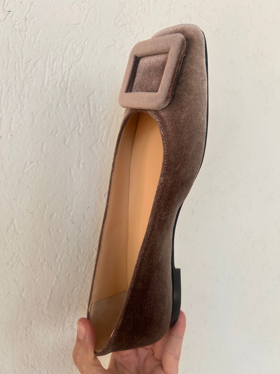 Miniatura: Ballerine velluto noce 
