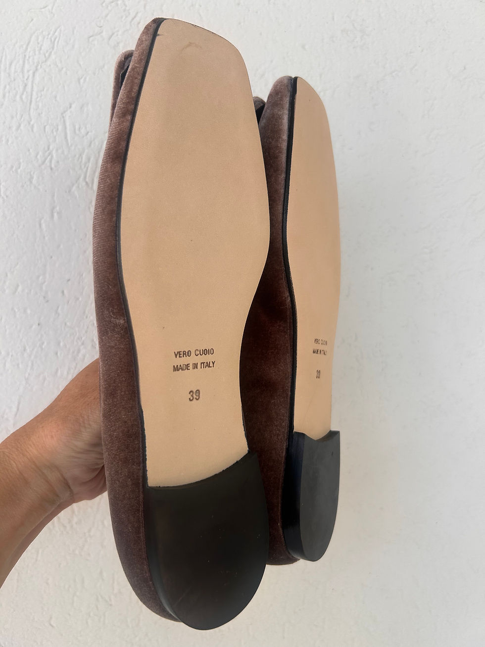 Miniatura: Ballerine velluto noce 