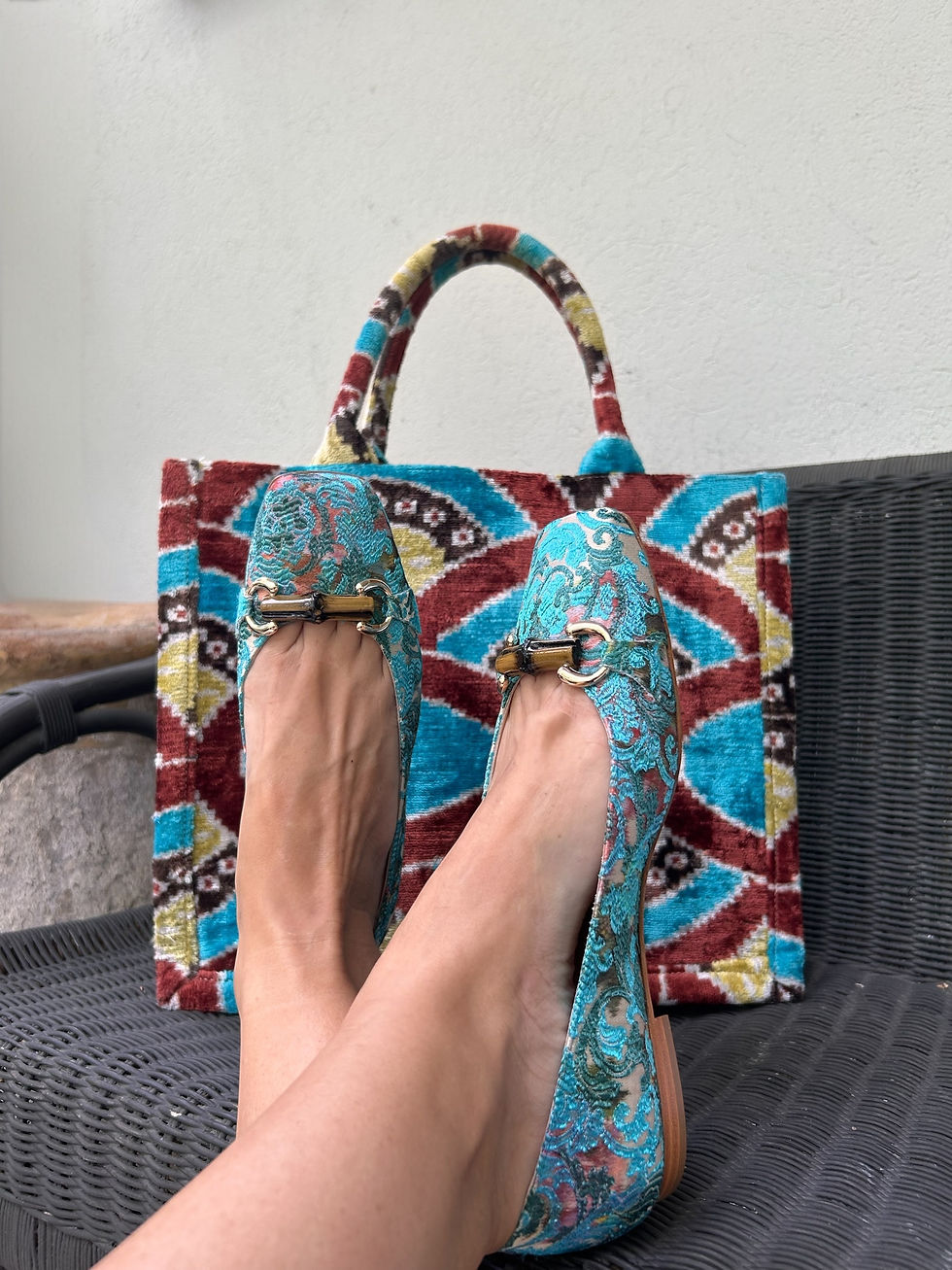 Miniatura: Ballerine broccato turch bambù PROMO