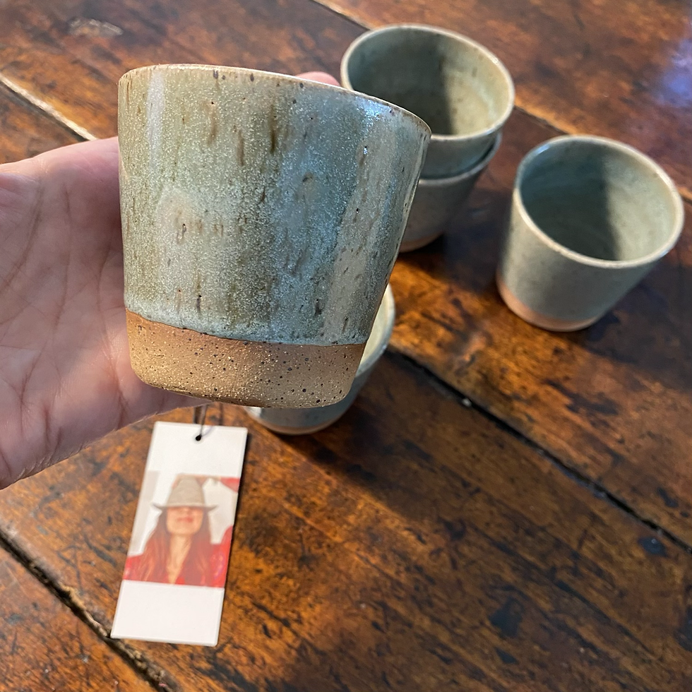 Tazas de café de cerámica de gres (6 piezas)