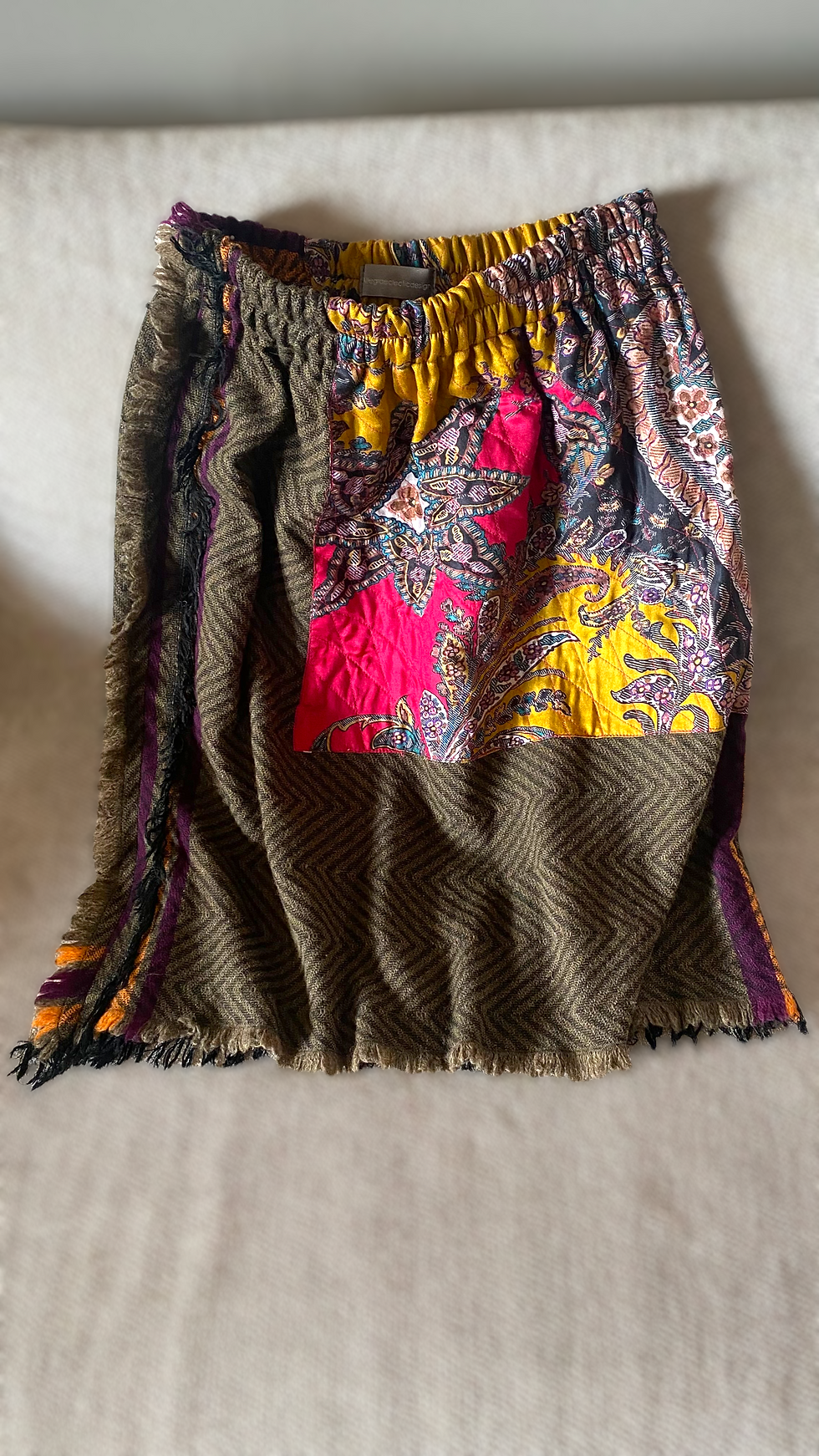 Miniatura: Gonna lana patchwork