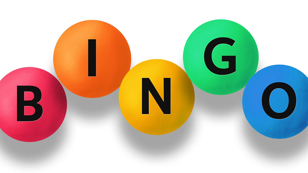 Bingo from 7.30pm