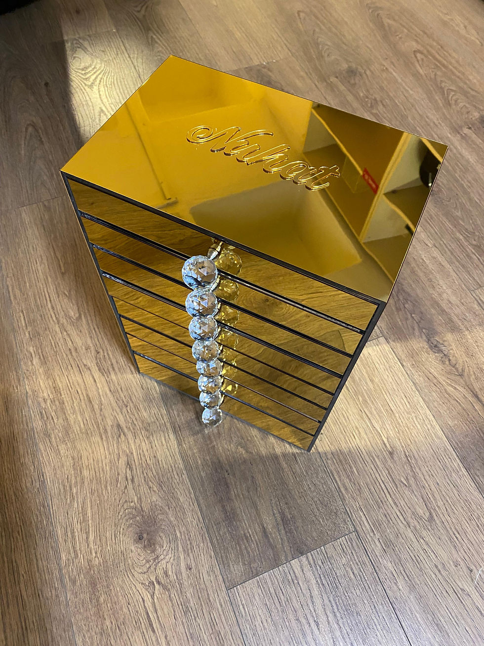 Küçük resim: Pleksi 8 çekmeceli  Takı kutusu