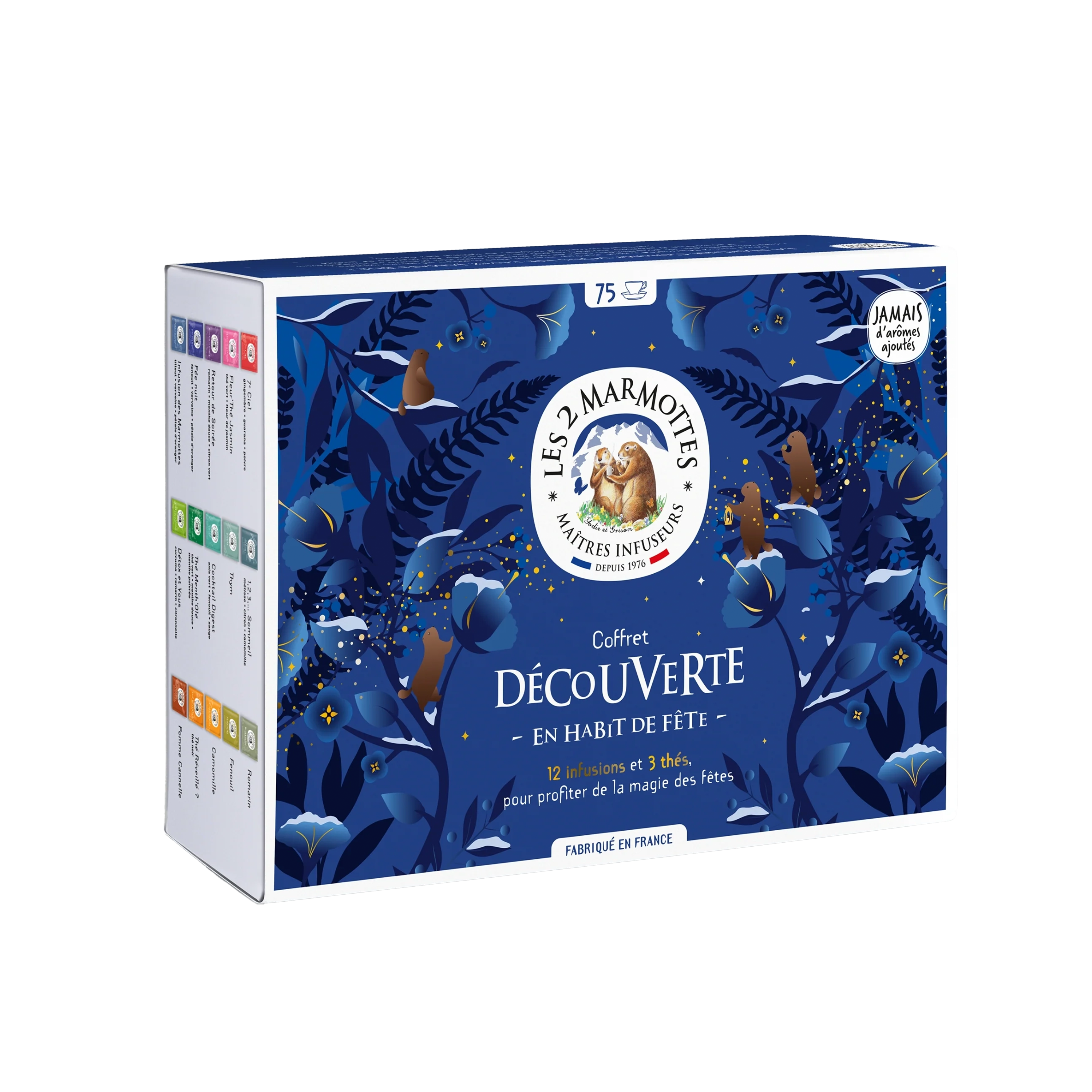 COFFRET DÉCOUVERTE EN HABIT DE FÊTE LES 2 MARMOTTES - SACHETS X75