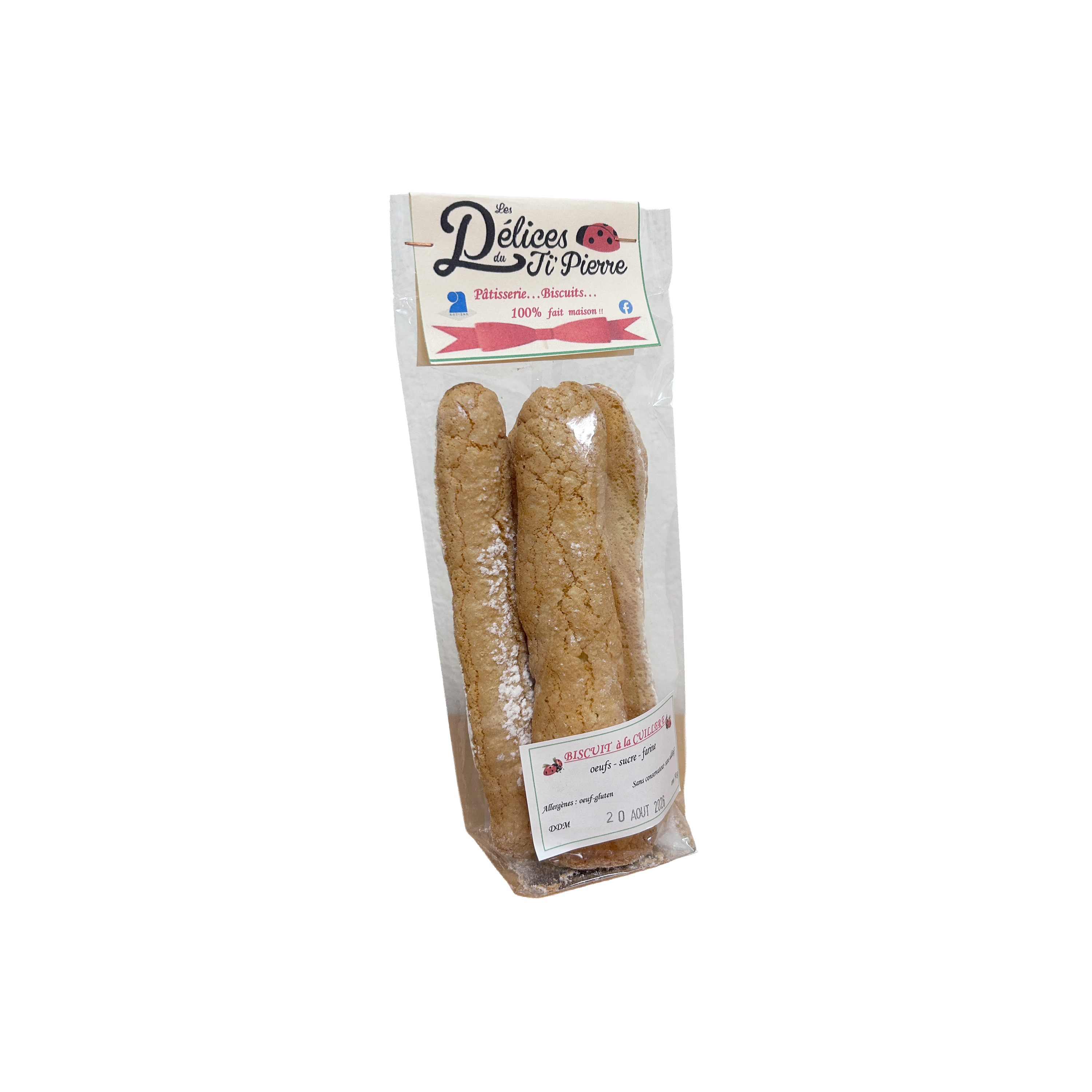 BISCUIT À LA CUILLÈRE LES DÉLICES DU TI'PIERRE -  50G