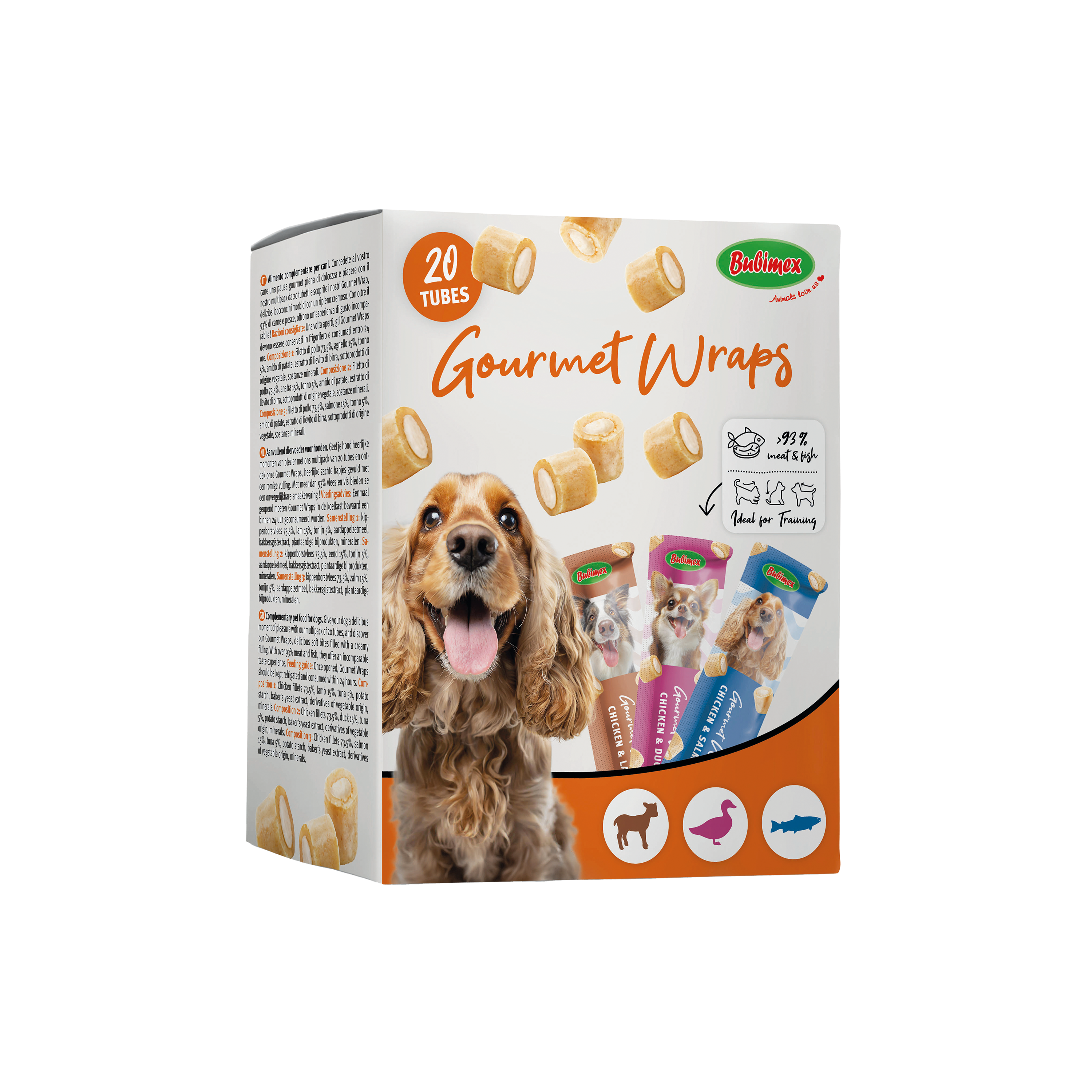FRIANDISES POUR CHIEN 'GOURMET WRAPS' - 10G X 20 BUBIMEX®