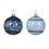 Miniature : BOULE DE NOËL EN VERRE TRANSPARENT BLEU GLACÉ OU BLEU NUIT - ∅8CM