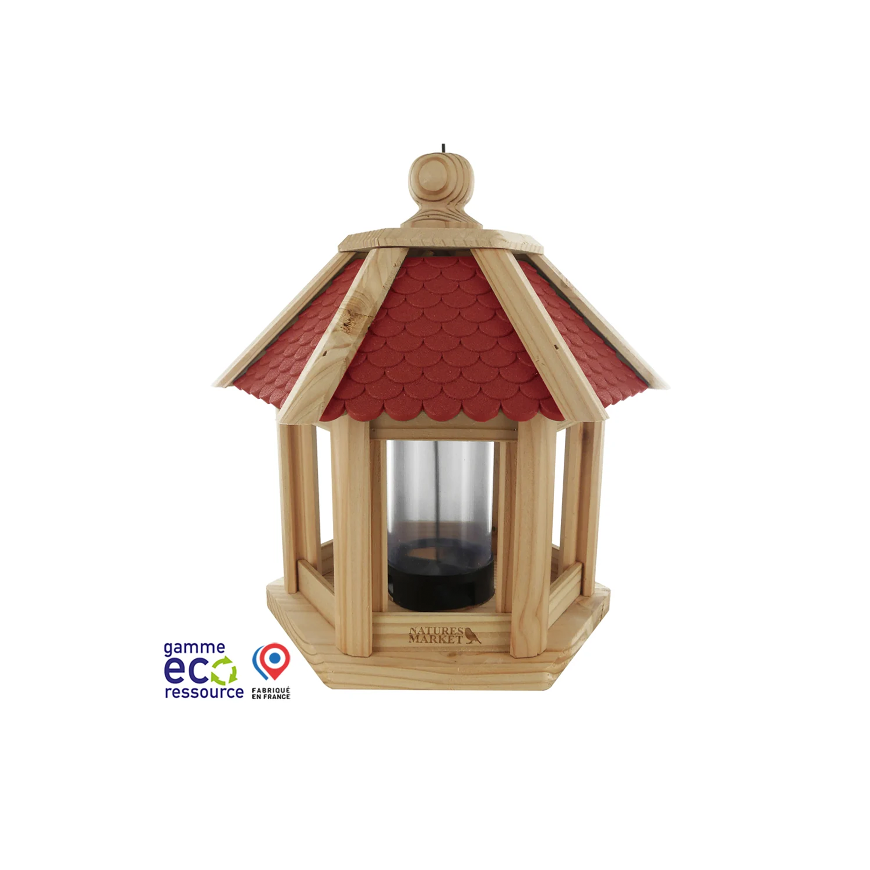 MANGEOIRE À SUSPENDRE 'GAZEBO JUNIOR' NATURES MARKET® - ROUGE BASQUE