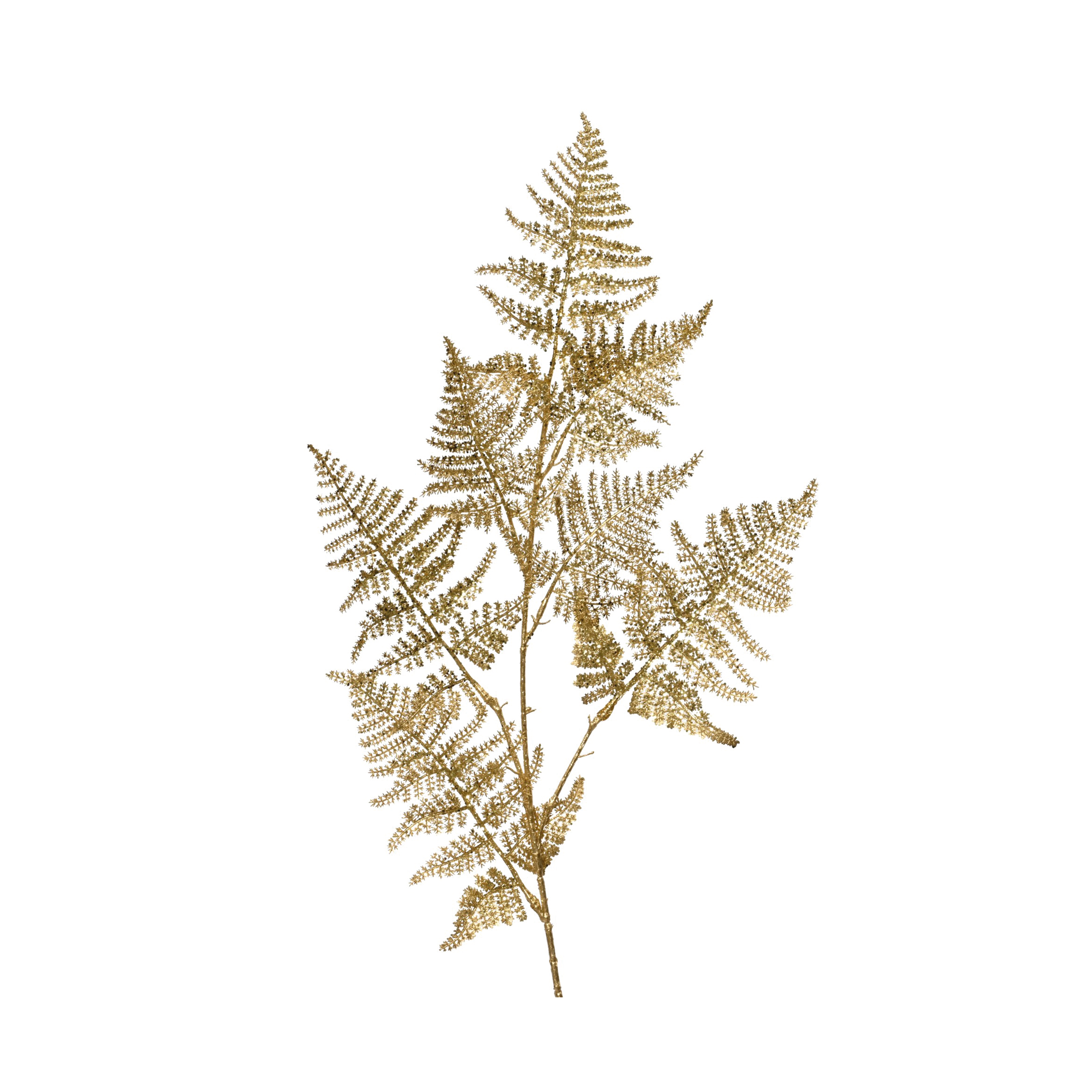 BRANCHE DÉCORATIVE OR AVEC PAILLETTES - H87CM