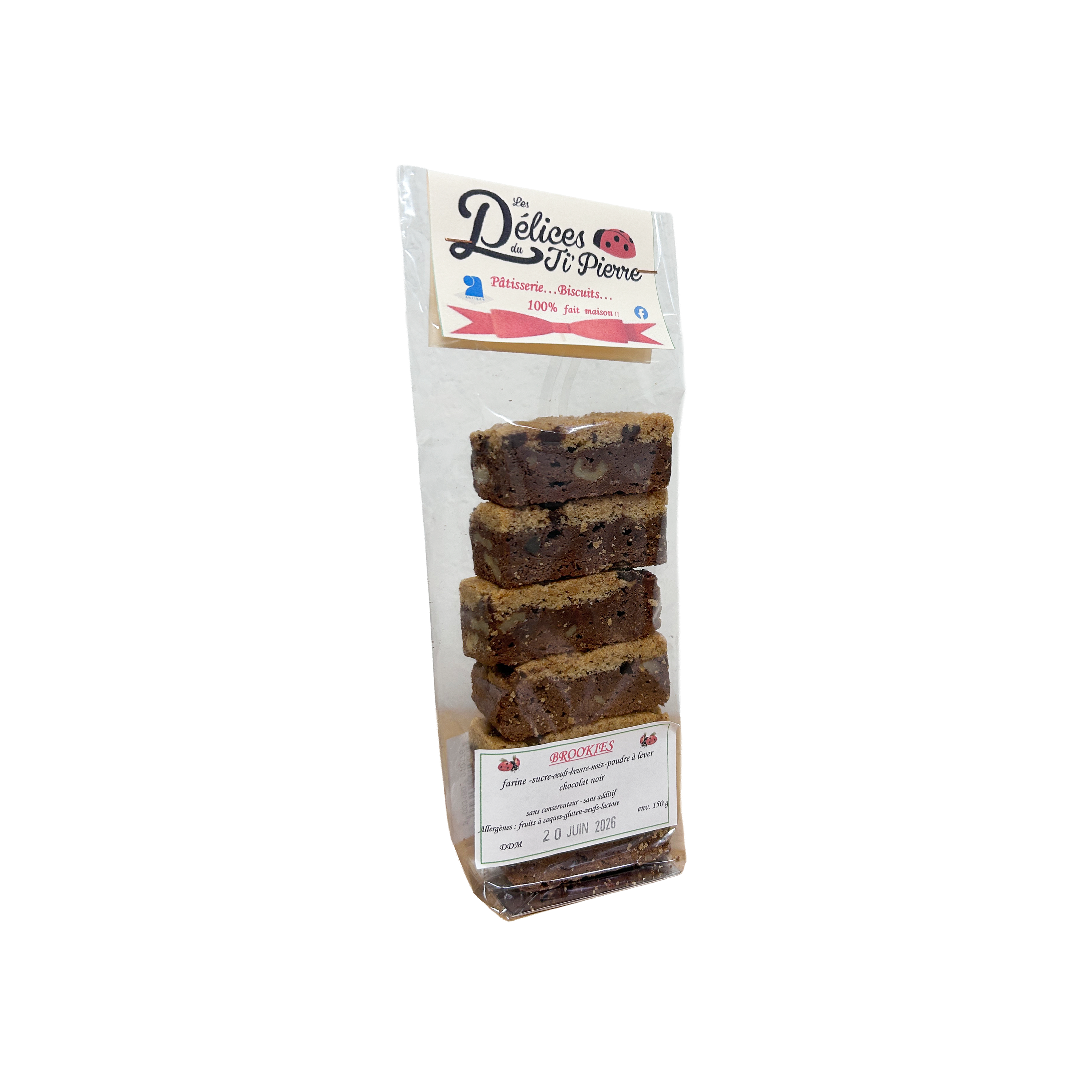 BISCUITS 'BROOKIES' LES DÉLICES DU TI'PIERRE - 150G