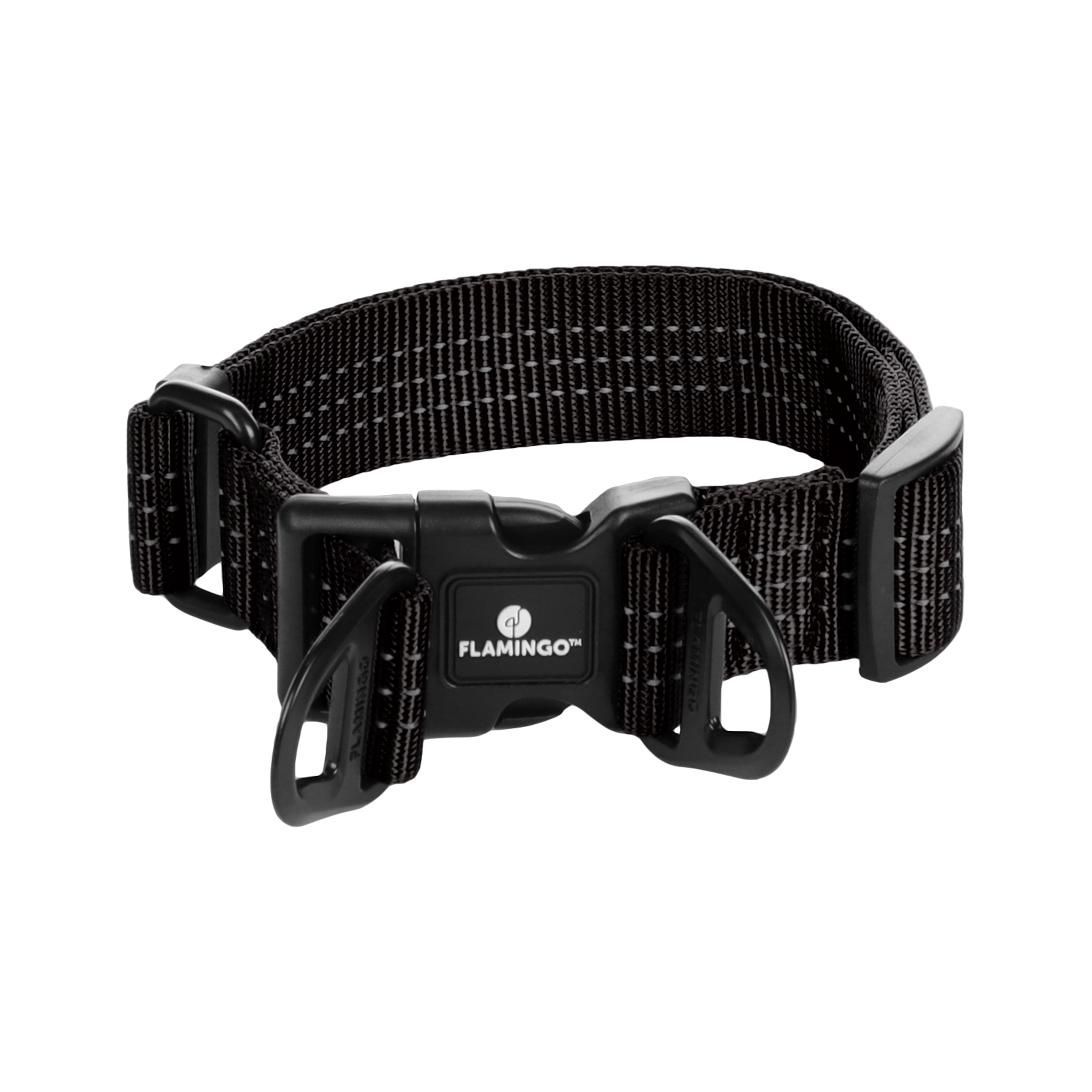 COLLIER ZORBA FLAMINGO® - NOIR - MEDIUM - 40-55CM
