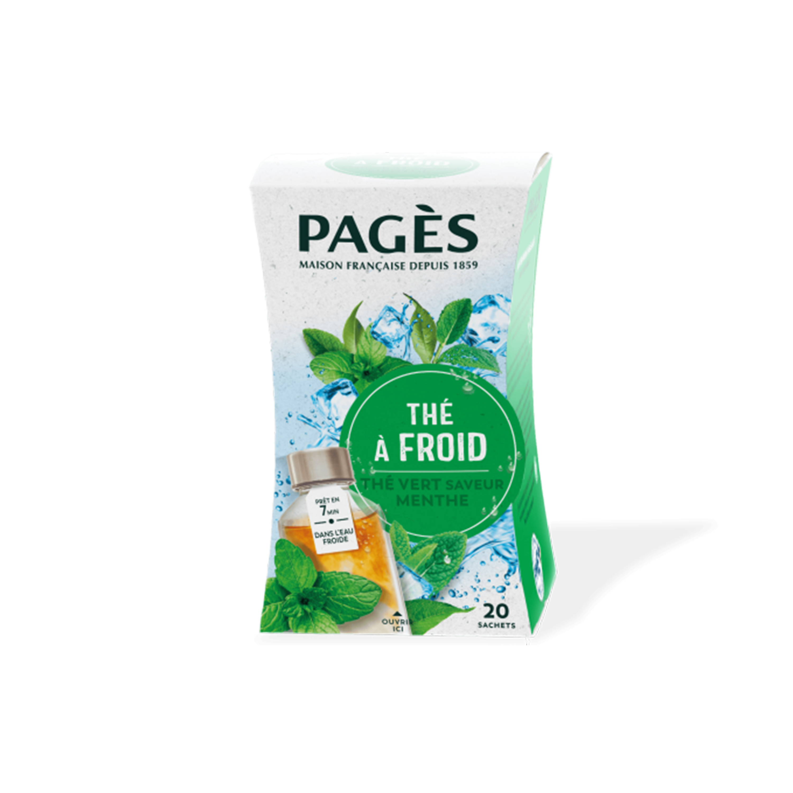THÉ À FROID PAGÈS® SAVEUR MENTHE - X20 SACHETS
