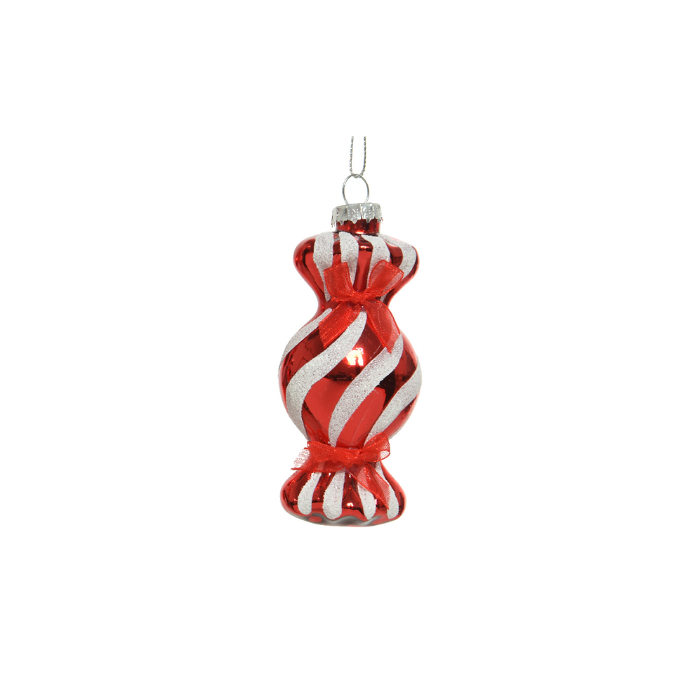 Miniature : SUSPENSION POUR SAPIN BONBON DE NOËL ROUGE