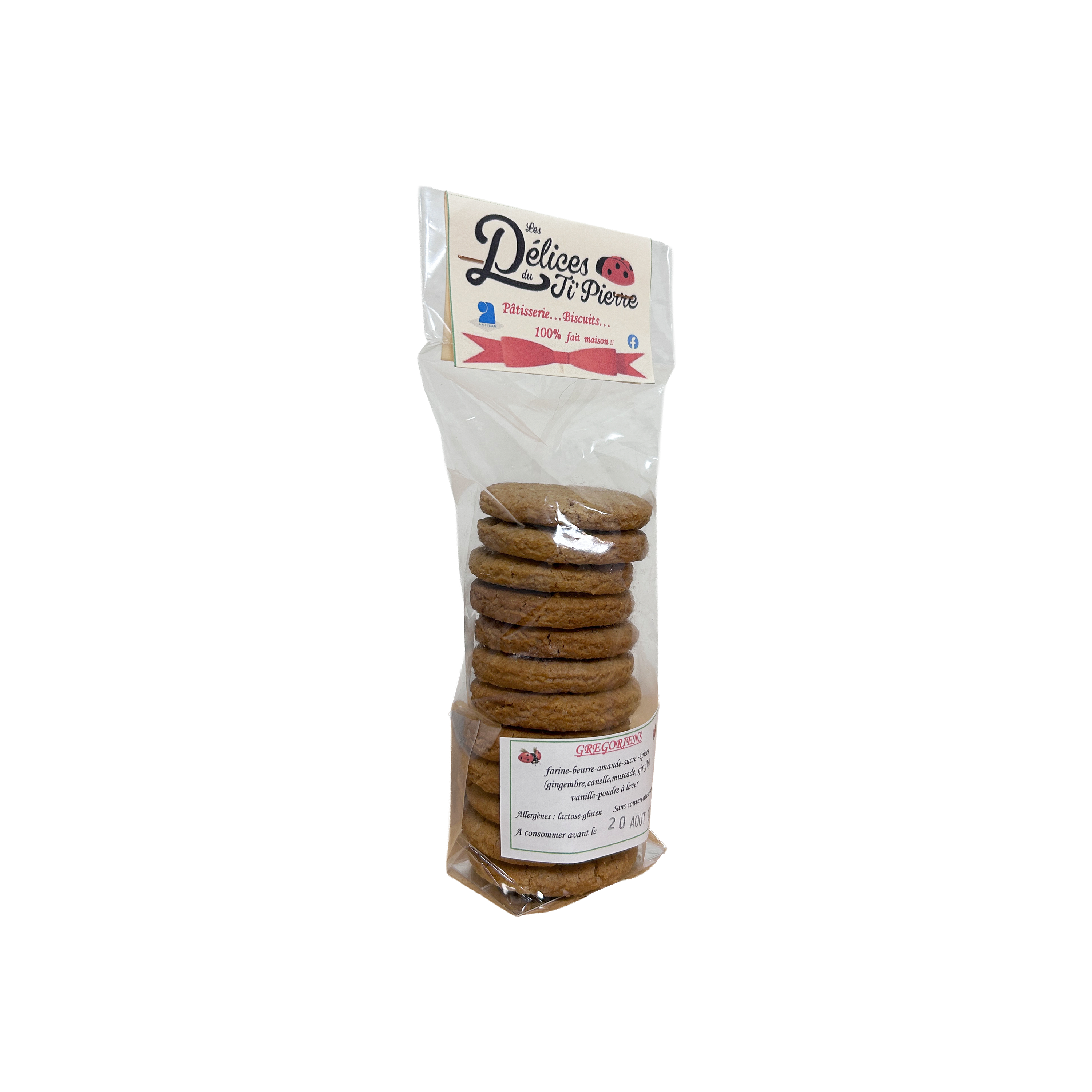 BISCUITS 'GREGORIENS' LES DÉLICES DU TI'PIERRE - 100G