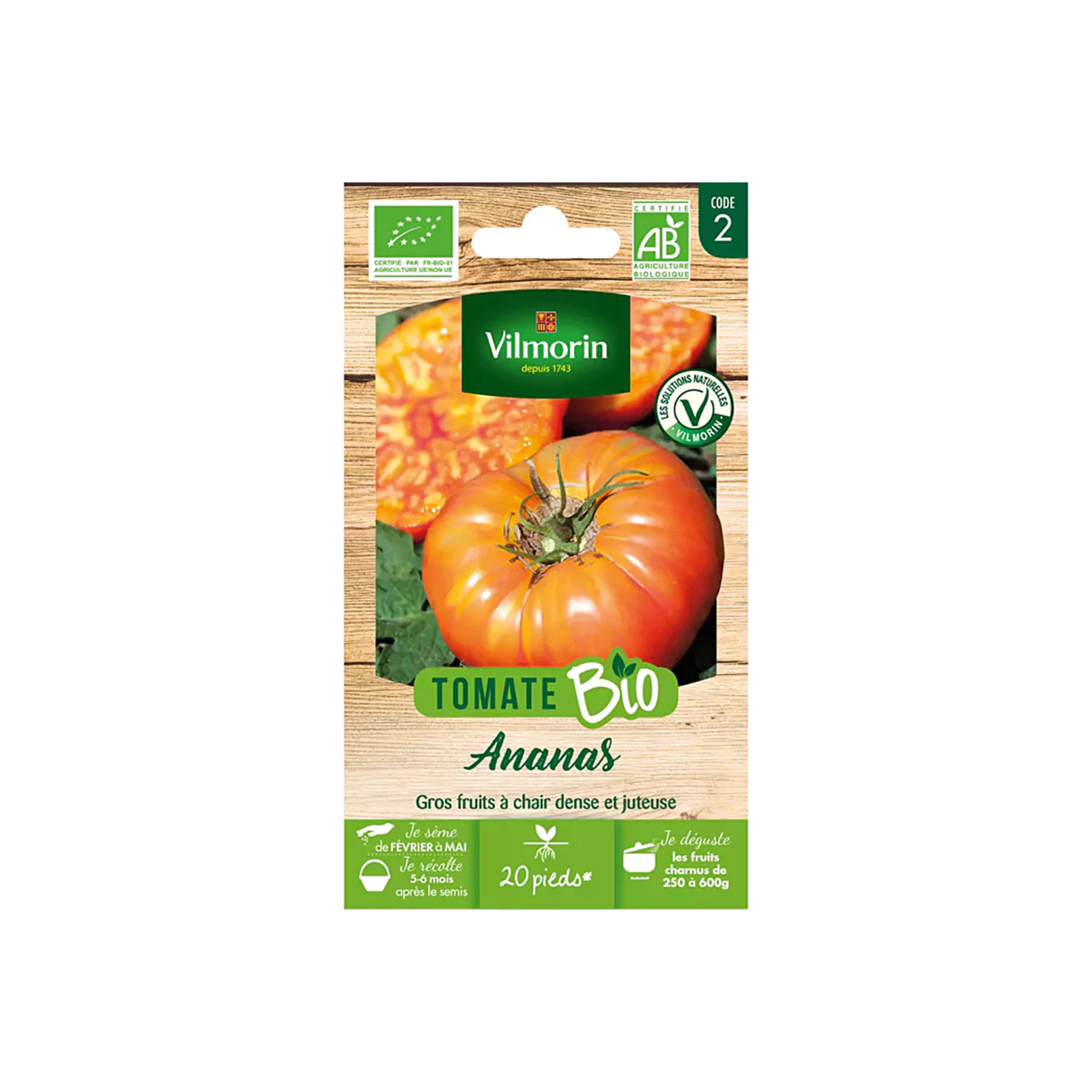 GRAINES TOMATE ANANAS BIO VILMORIN®