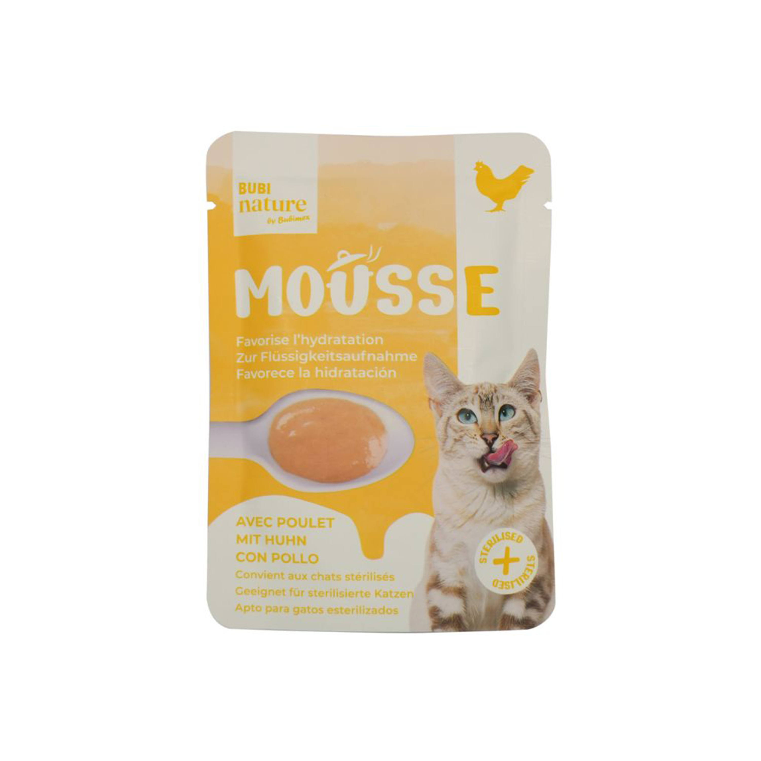 MOUSSE POUR CHAT BUBI NATURE BUBIMEX® POULET - 50G