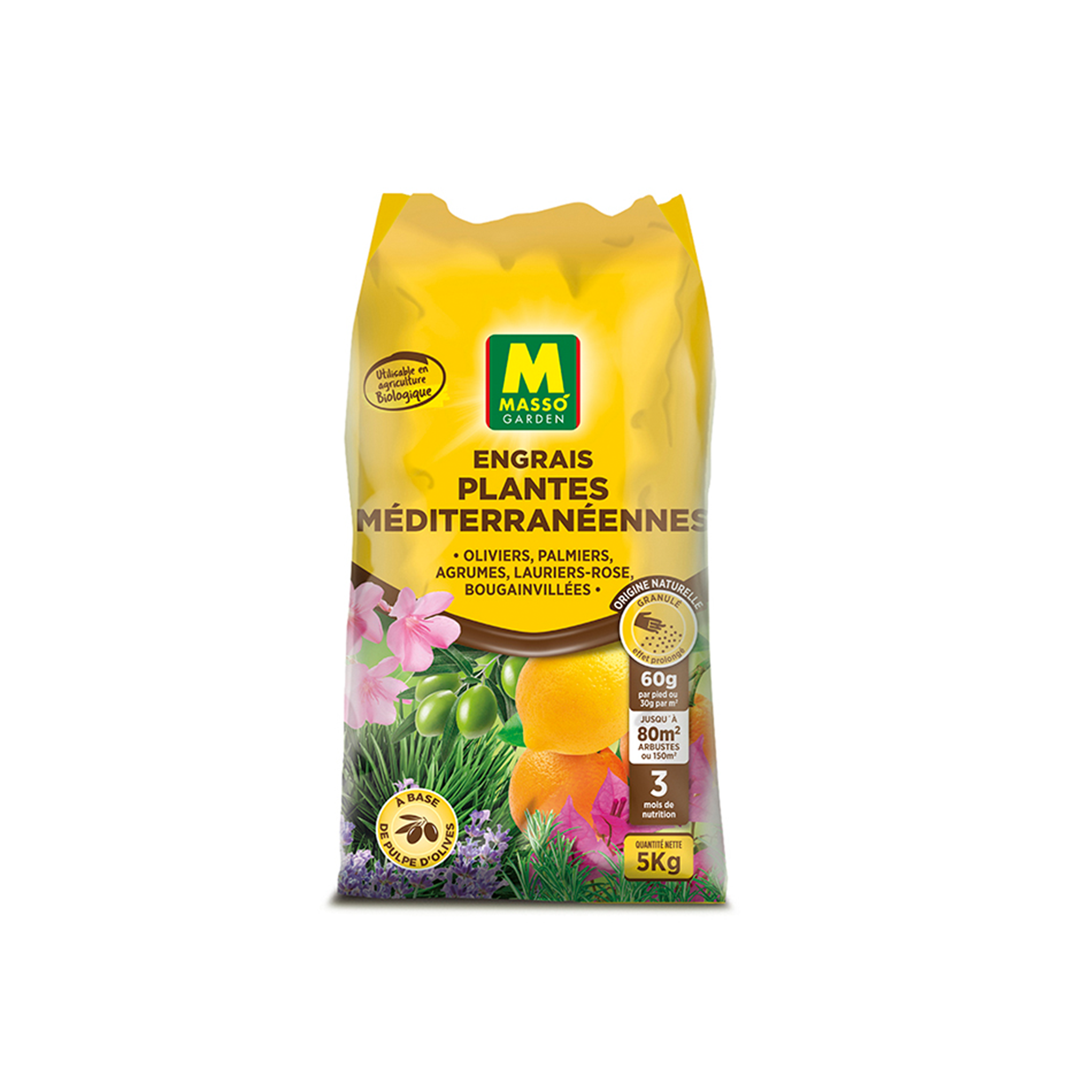 ENGRAIS PLANTES MÉDITERRANÉENNES MASSO® - 5KG