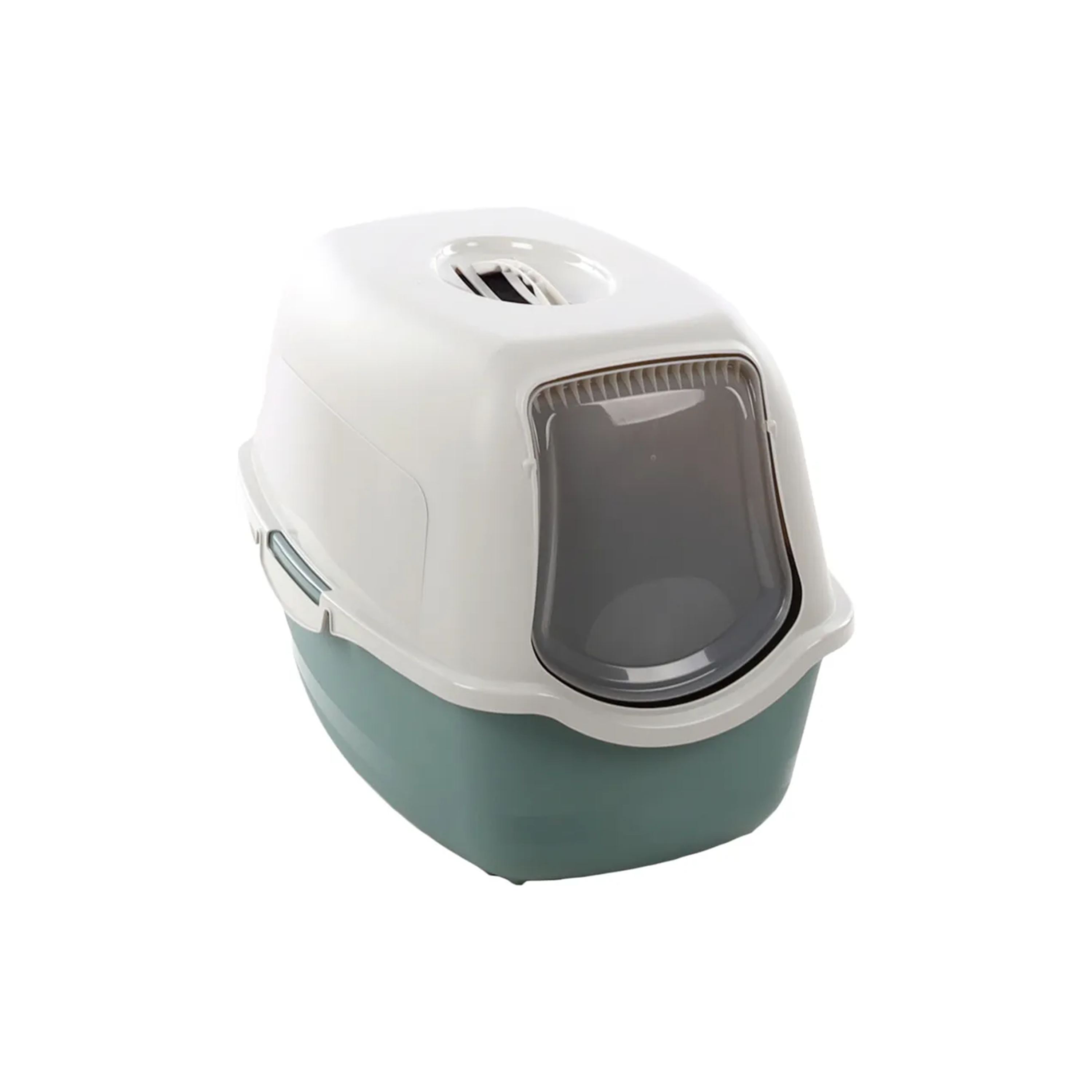 MAISON DE TOILETTE POUR CHAT 'LEXIE' FLAMINGO® - VERT/BLANCHE