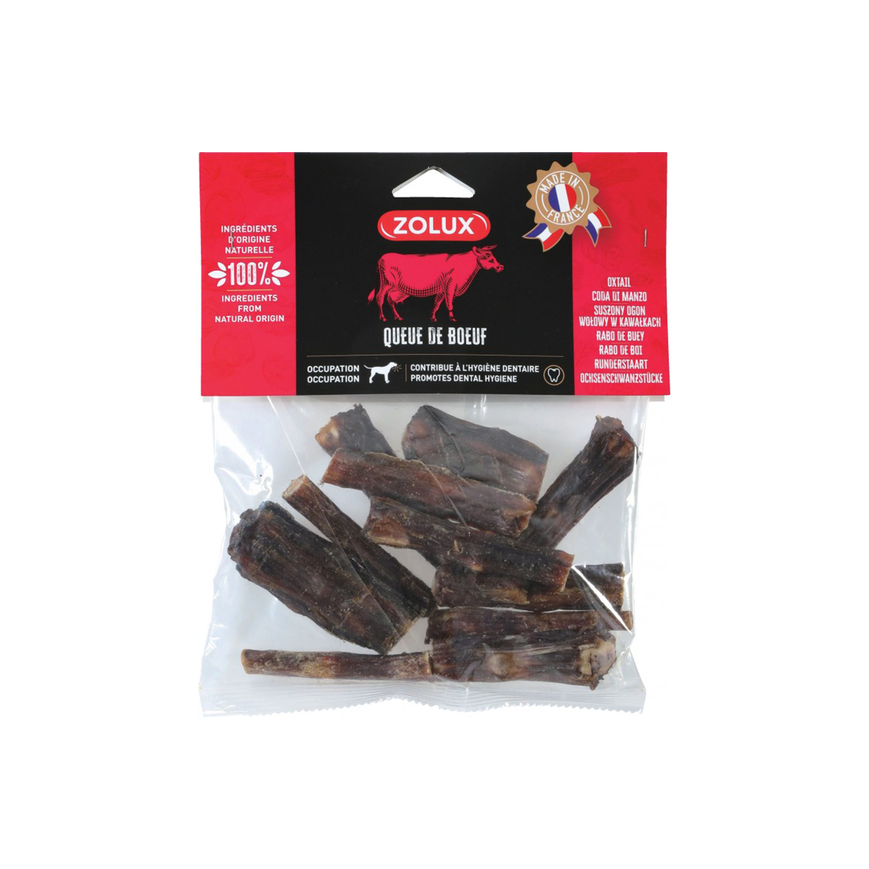 FRIANDISE POUR CHIEN ZOLUX® - QUEUE DE BOEUF - 300G