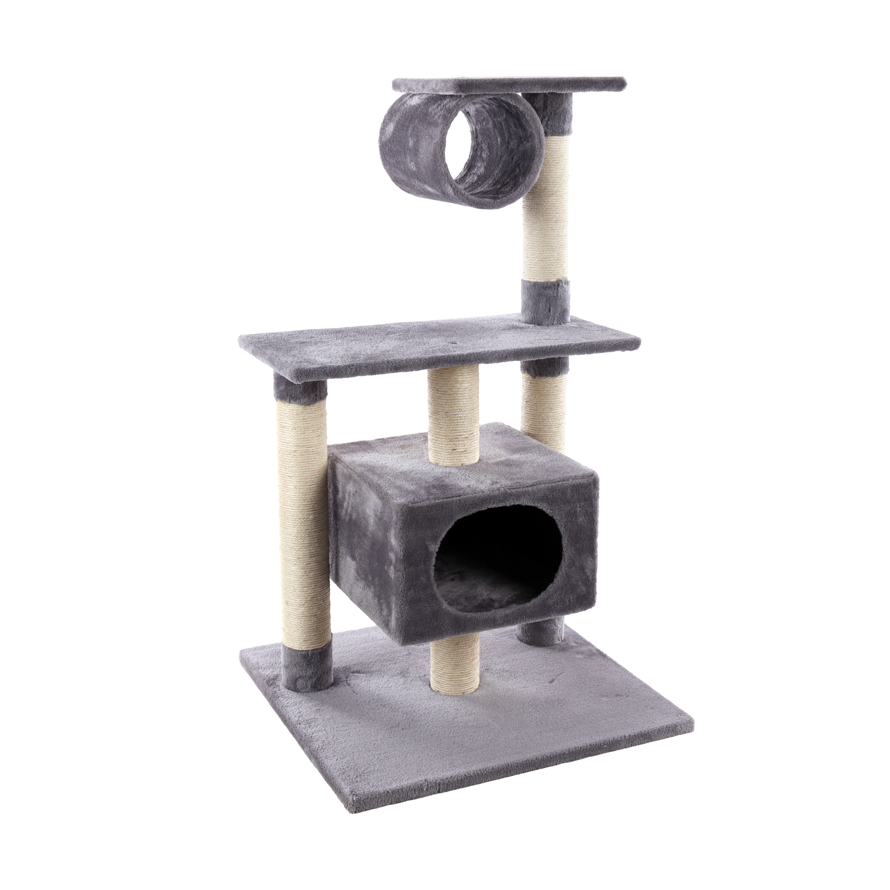 ARBRE À CHAT 'TEIDE' FLAMINGO® - GRIS - 60x57x103CM