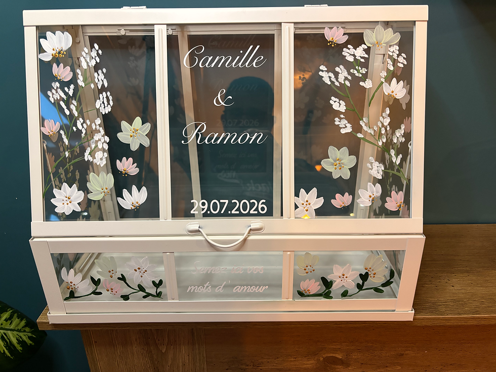 Miniature : 🌿 Urne mariage personnalisée – Serre décorative