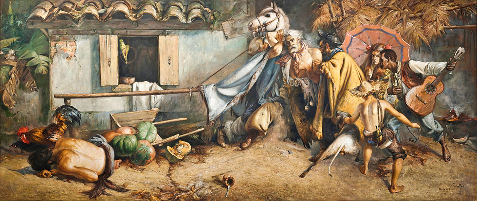 Rixa Gaúcha - Óleo sobre tela - 454 x 194cm - Novo Hamburgo e Rio de Janeiro - 1952 - Acer