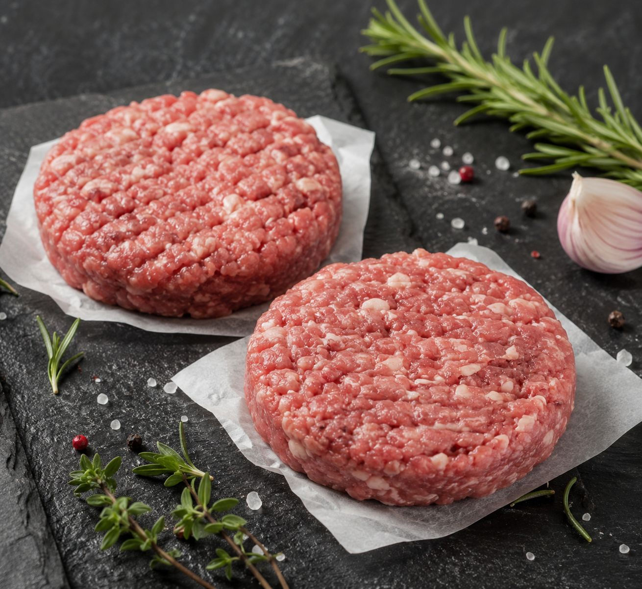 HAMBURGUESA DE CORDERO - 100% PASTO (PAQUETE DE 500 GRAMOS)