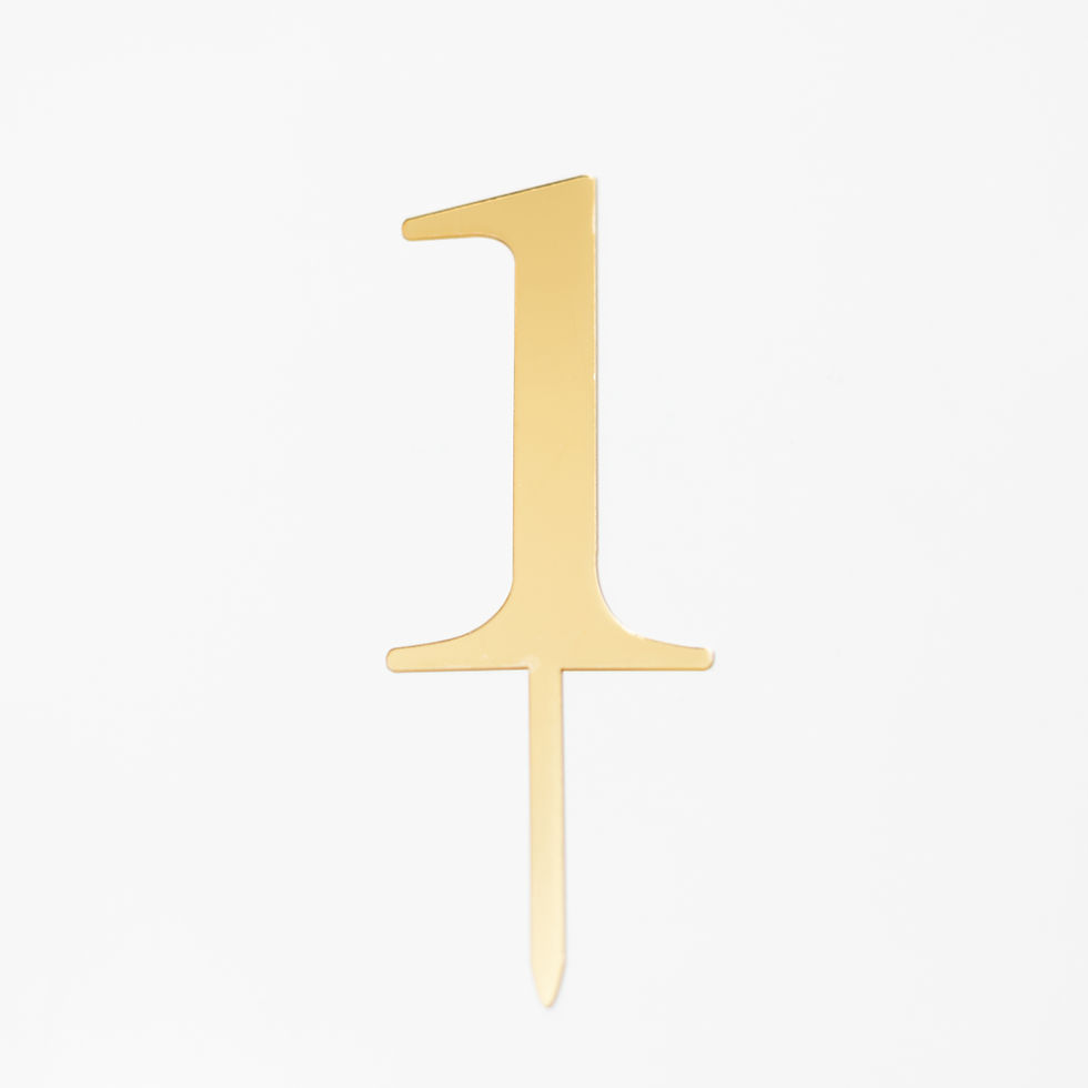 Thumbnail: Acrylic Number Cake Topper