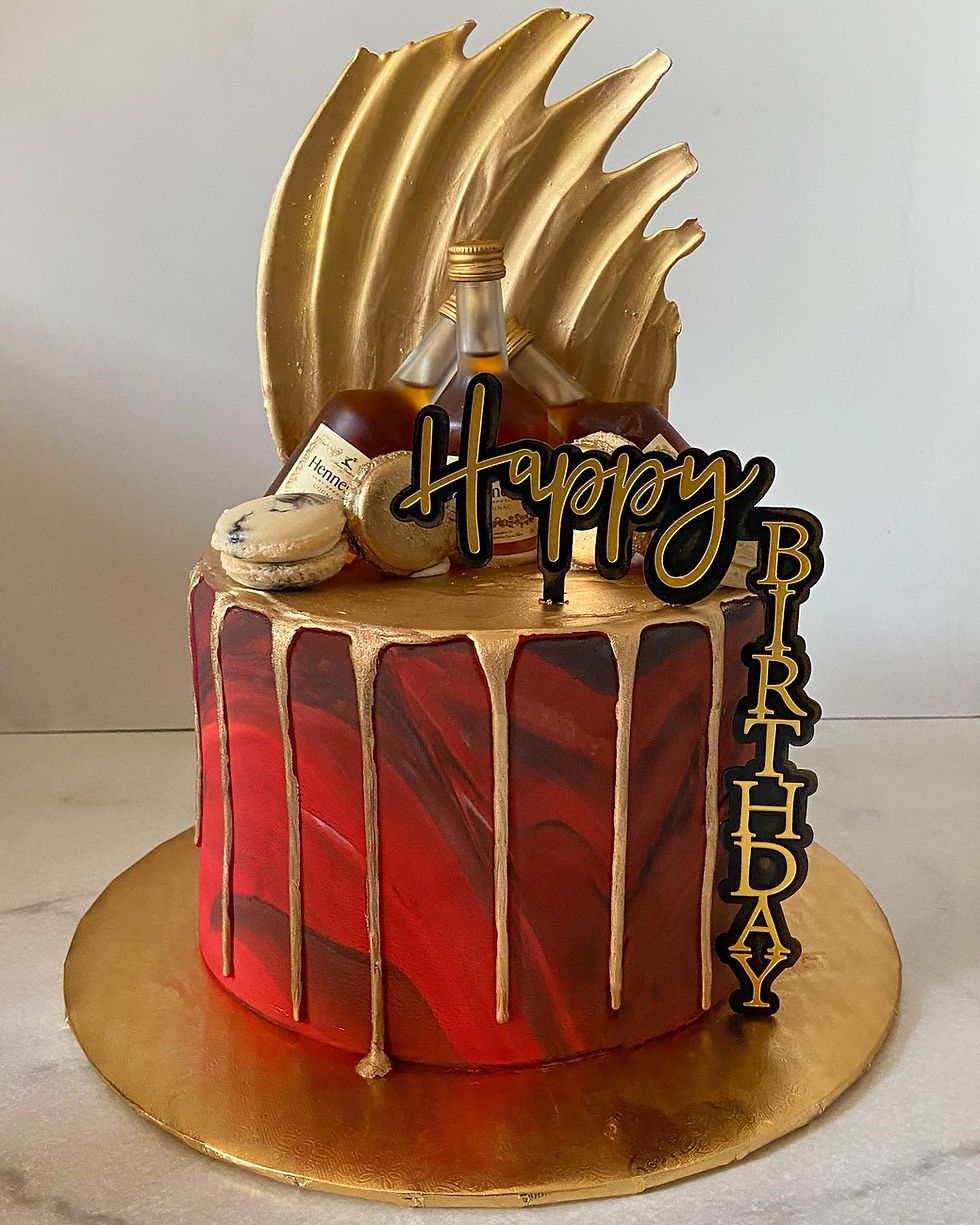Thumbnail: Mirror Floating Acrylic Happy Birthday Cake Topper (4 Colors)