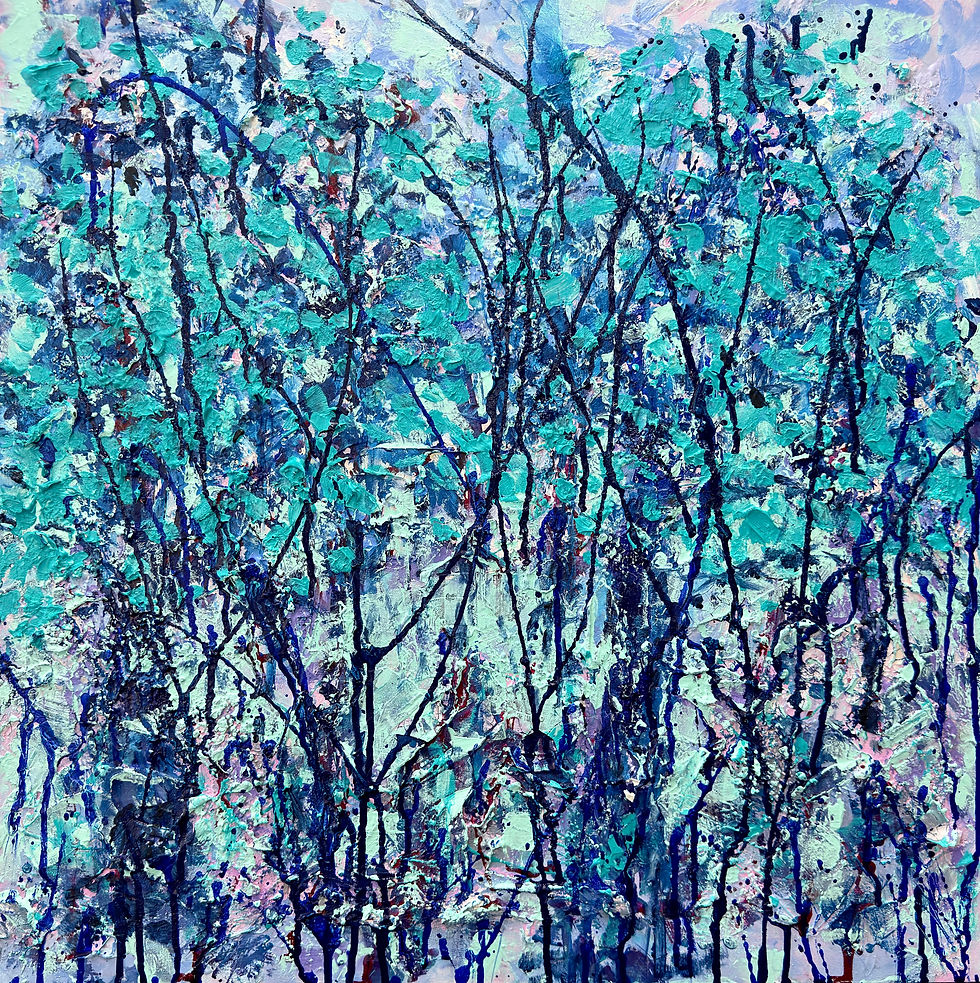 Teal Hedge
Acrylic on Canvas 
36”x36”x1.5”
2026
FOR SALE 
