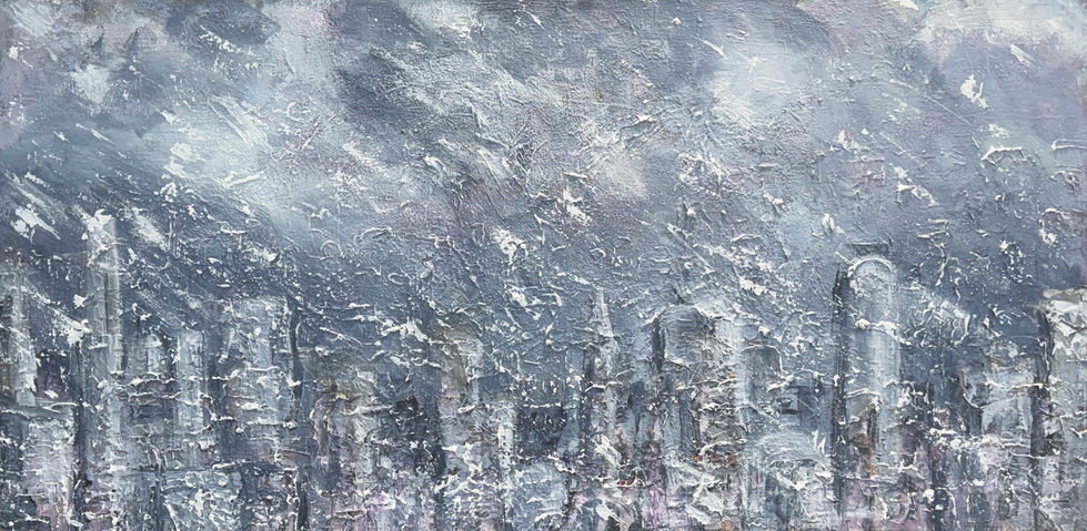 City in snow II